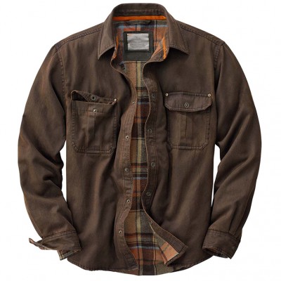men's work shirt style jacket HF0501-04-04 men's work shirt style jacket HF0501-04-04