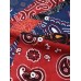 Mens Multicolor Paisley Asymmetric Stitching Short Sleeve Shirts